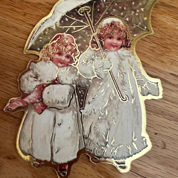 Christmas Reproductions Inc Victorian Christmas Cardboard Ornaments Lot of 11 - Picture 16 of 16